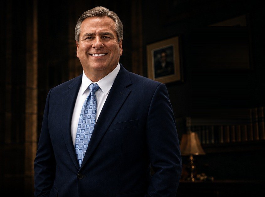 Tim L. Bowden, Tennessee trial attorney, in his office