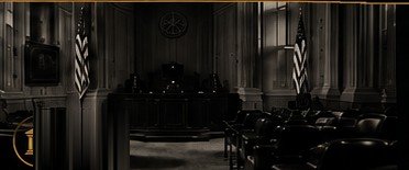 An empty courtroom